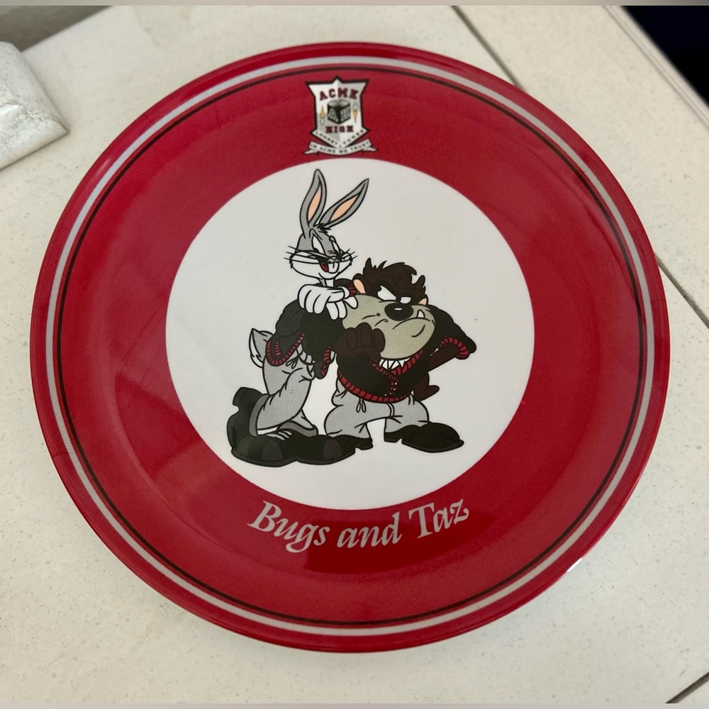 VINTAGE Bugs And Taz ACME Plate
